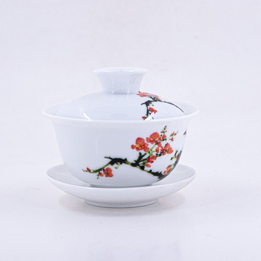 Teaware The Chinese Tea Shop | Porcelain Plum Blossom Gaiwan #3