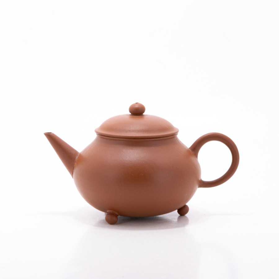 Teaware The Chinese Tea Shop | Yixing Zhuni Antique Style Three Legs Pear Shape Chinese Teapot