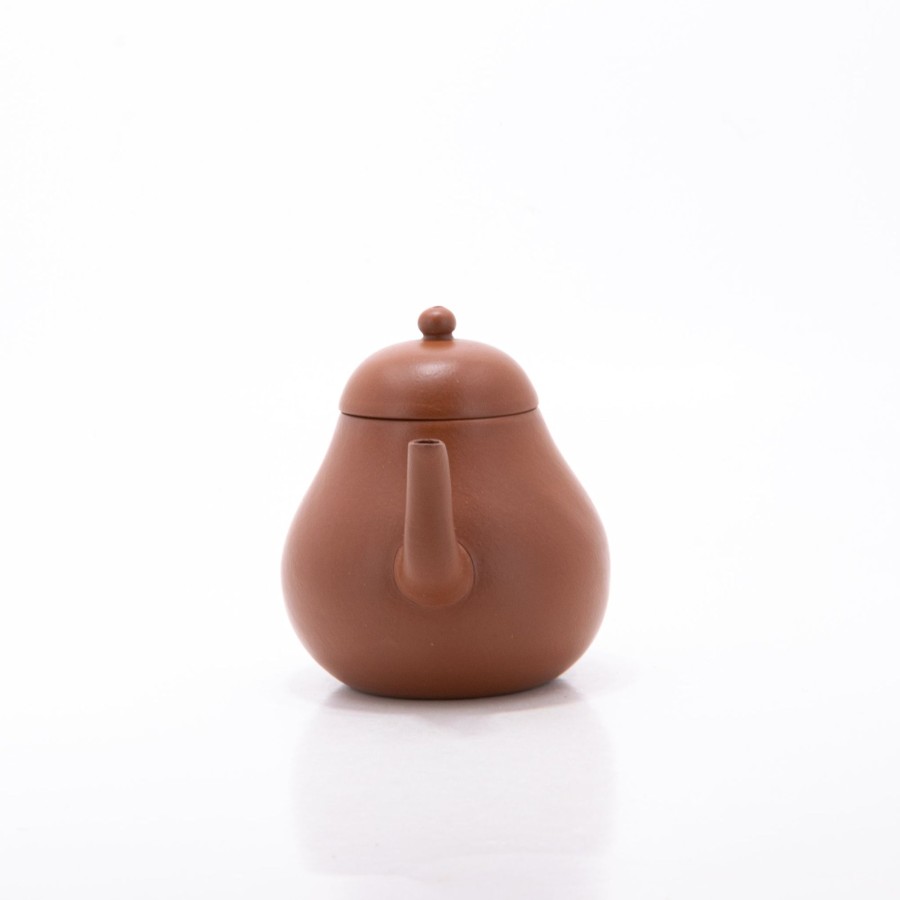 Teaware The Chinese Tea Shop | Yixing Zhuni Antique Style Curved Spout High Pear Shape Chinese Teapot