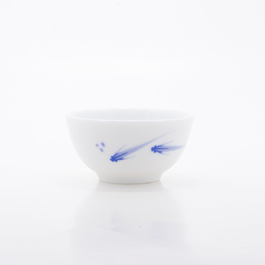 Teaware The Chinese Tea Shop | Porcelain Blue And White Fish Tea Cup