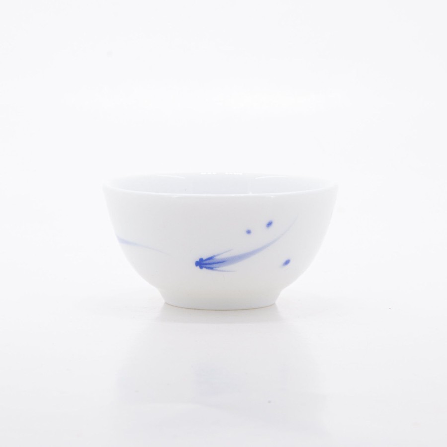 Teaware The Chinese Tea Shop | Porcelain Blue And White Fish Tea Cup