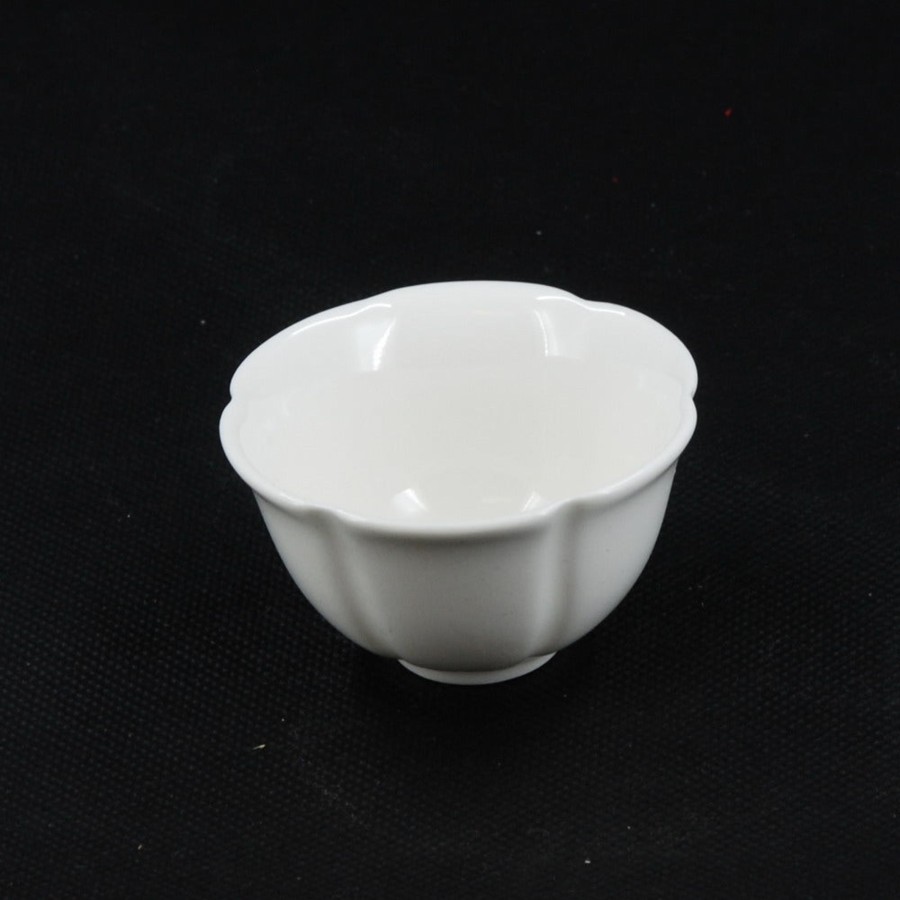 Teaware The Chinese Tea Shop | Porcelain White Color Flower Shape Tea Cup