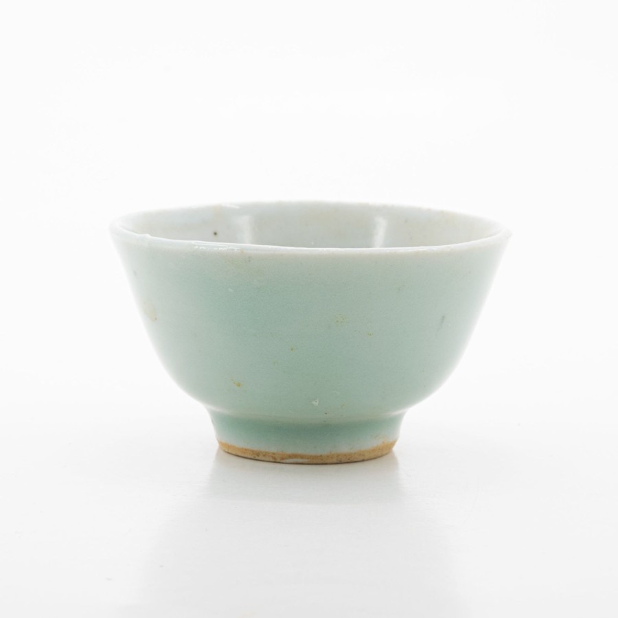 Teaware The Chinese Tea Shop | A Pair Antique Celadon Porcelain Tea Cups