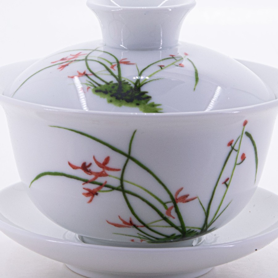 Teaware The Chinese Tea Shop | Porcelain Four Seasons Series Gaiwan, Mei Lan Zhu Qu (Plum, Orchid, Bamboo, Chrysanthemum) #2