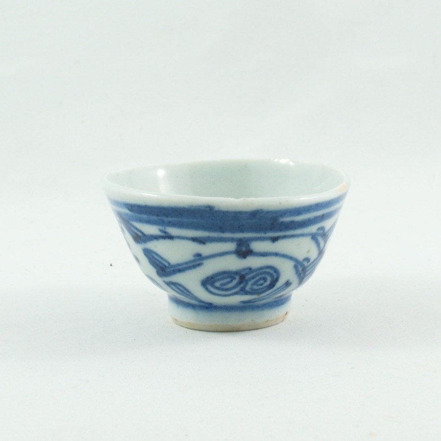 Teaware The Chinese Tea Shop | Antique Porcelain Blue And White Double Happiness Tea Cup