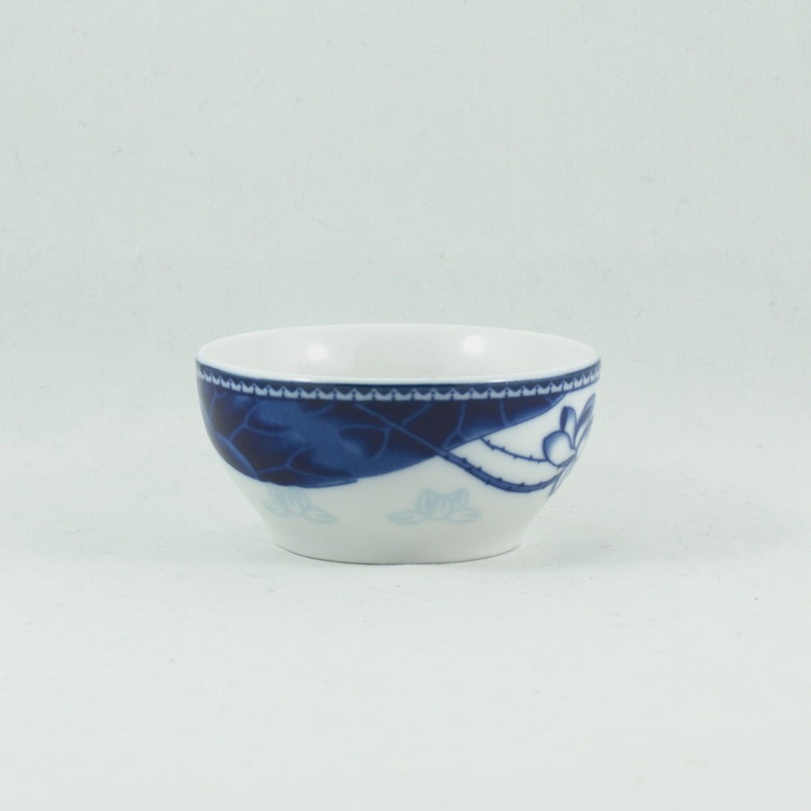 Teaware The Chinese Tea Shop | Porcelain Blue And White Lotus And Dragonfly Tea Cup