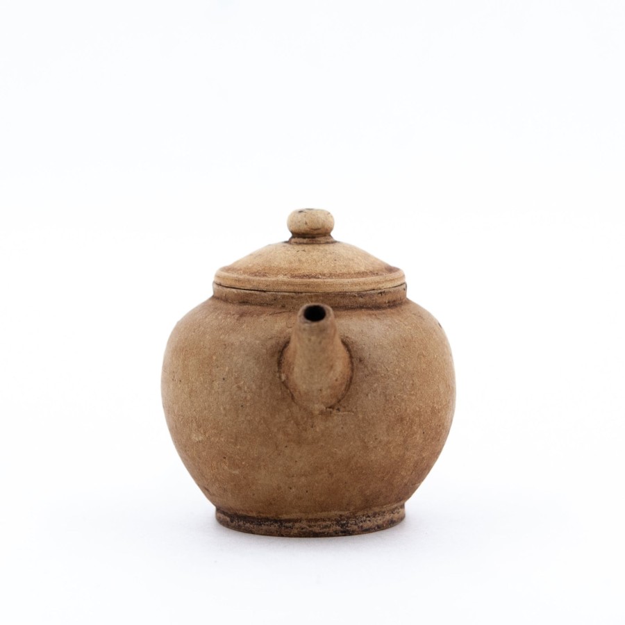 Teaware The Chinese Tea Shop | Antique Yixing Duan Ni "Julun Zhu" Shape Chinese Teapot (Handle Repaired)