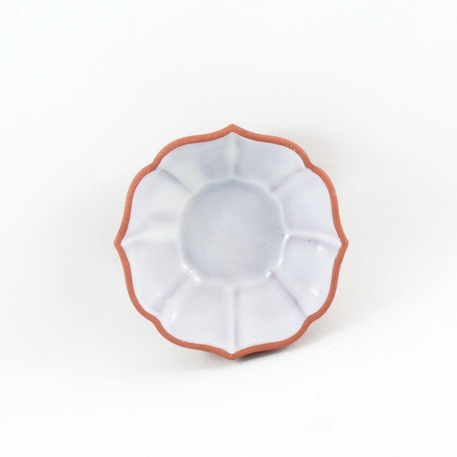 Teaware The Chinese Tea Shop | 1980'S Yixing Clay Flower Tea Cup With Glaze Inside