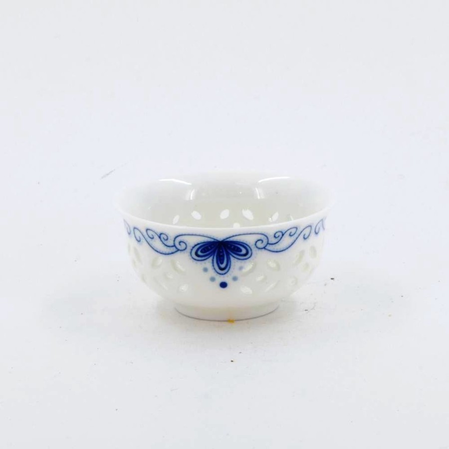 Teaware The Chinese Tea Shop | Porcelain Blue And White Rice Grain Tea Cup