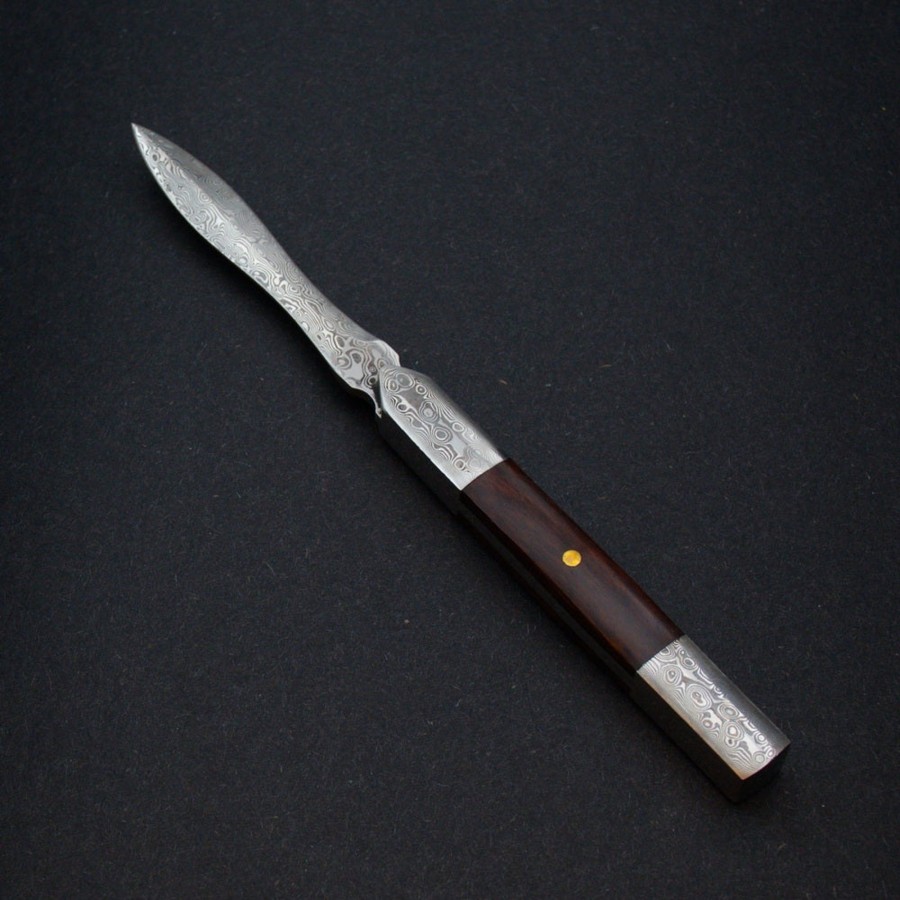 Teaware The Chinese Tea Shop | Damascene Style Stainless Steal Hard Wood Puerhprying Knife