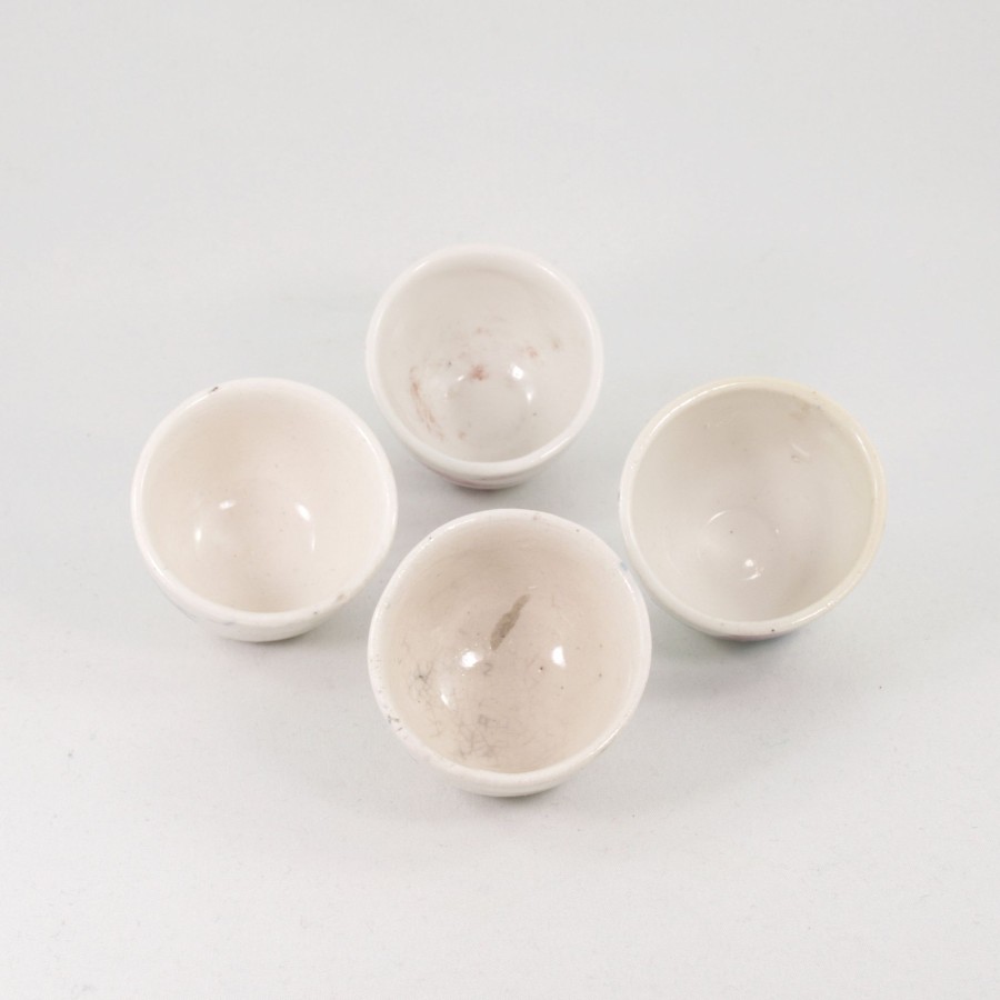 Teaware The Chinese Tea Shop | Miniature Antique White Porcelain Flowers Drawing Tea Cup