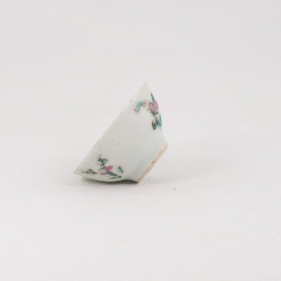 Teaware The Chinese Tea Shop | Miniature Antique Porcelain Famille-Rose Flowers Drawing Tea Cup