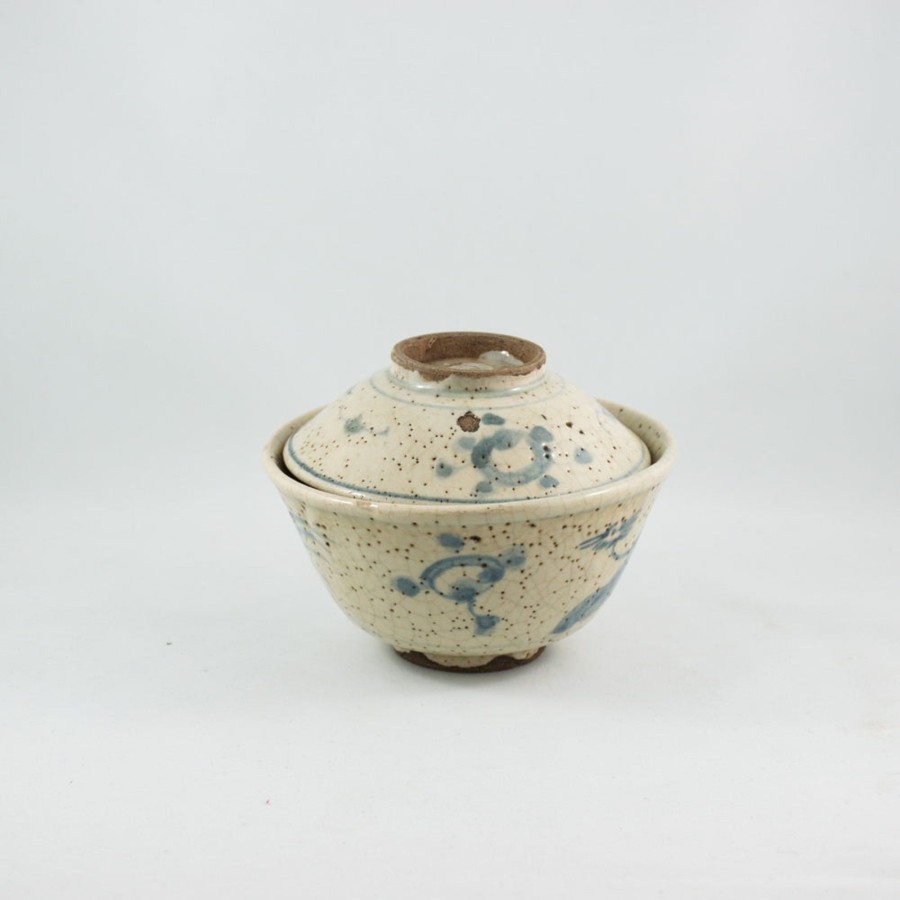 Teaware The Chinese Tea Shop | Vintage Blue And White Porcelain Phoenix Design Hand-Painted Gaiwan