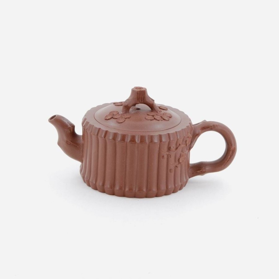 Teaware The Chinese Tea Shop | Yixing Cedar Tree With Binding Bamboo Chinese Teapot