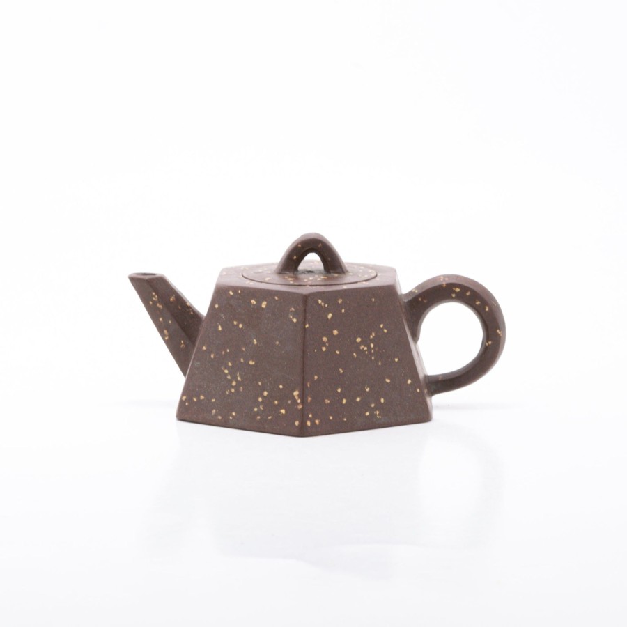 Teaware The Chinese Tea Shop | 1980'S Yixing Zini Hexagon Shape Bright Stars In The Sky Chinese Teapot