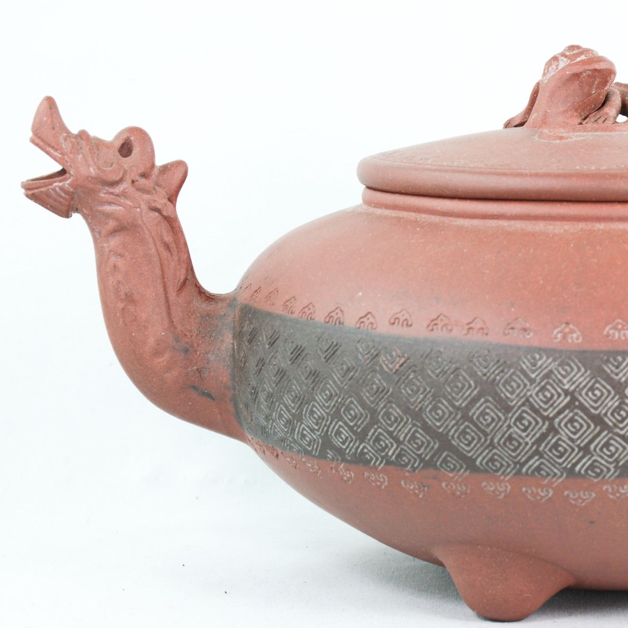 Teaware The Chinese Tea Shop | Yixing Antique Three Beast Chinese Teapot