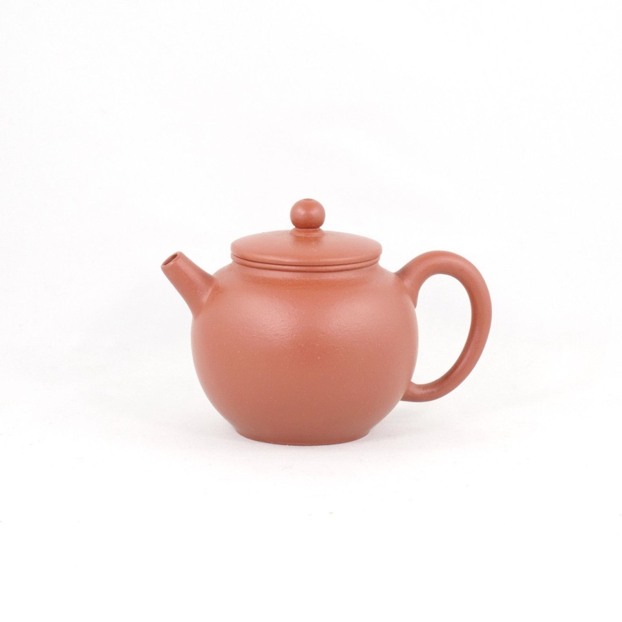 Teaware The Chinese Tea Shop | Yixing 1980'S Zhuni Flat Lid Julun Shu Shape Chinese Teapot