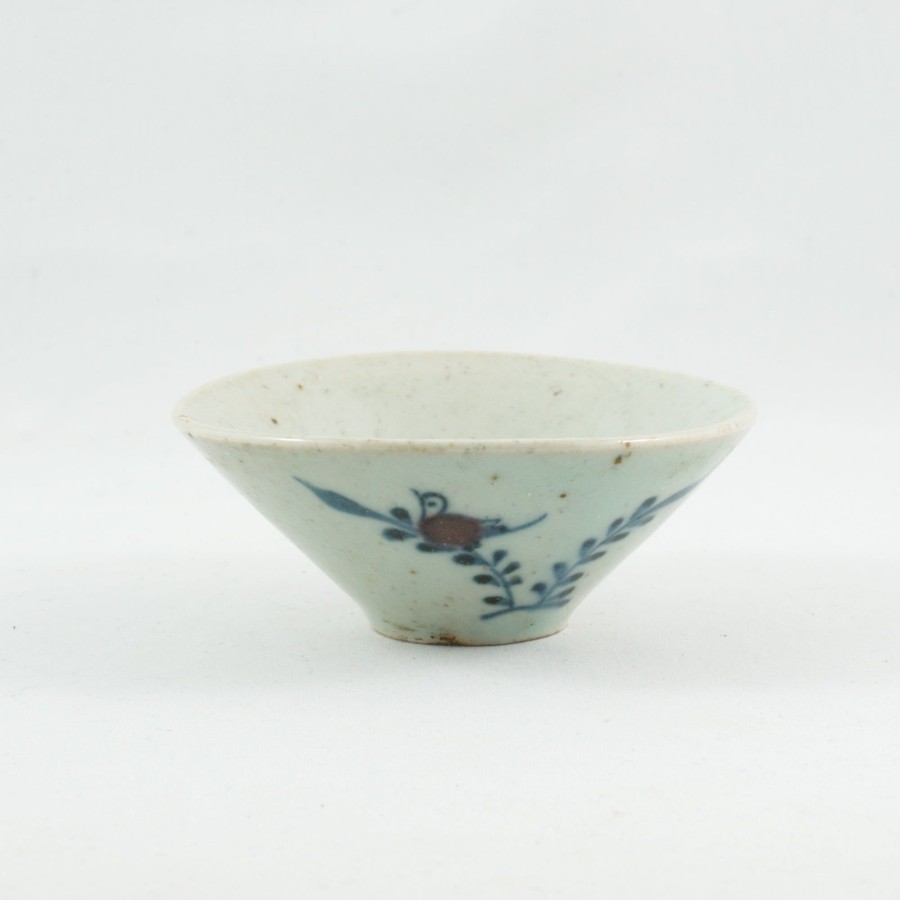 Teaware The Chinese Tea Shop | Handmade Wood Fired Chinese Antique Style Porcelain Red Bird Cha Zhan Tea Cup