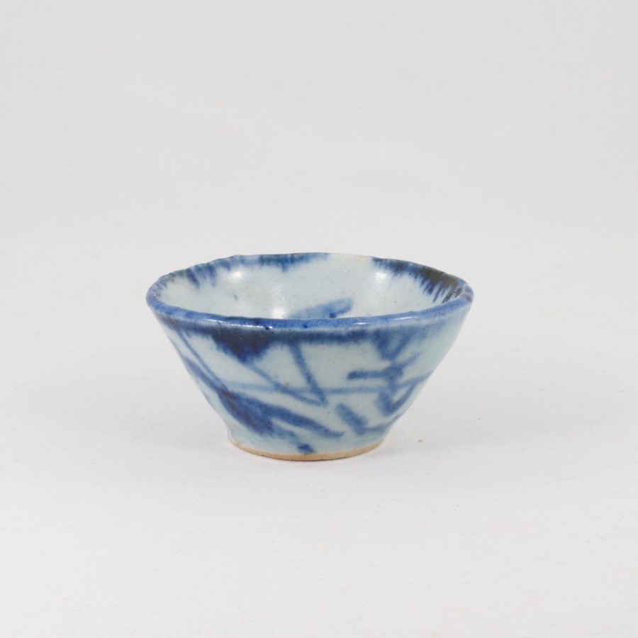 Teaware The Chinese Tea Shop | Antique Porcelain Blue And White Grass Pattern Tea Cup